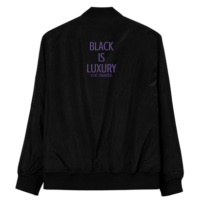 Black Is Luxury Bomber Purple