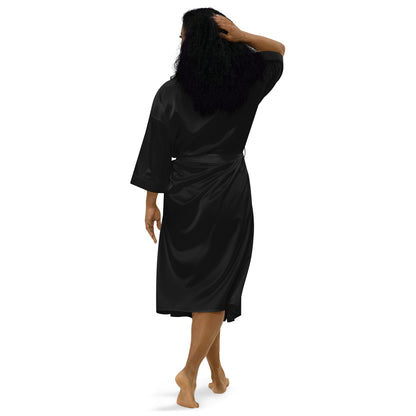 Black is Luxury Satin robe