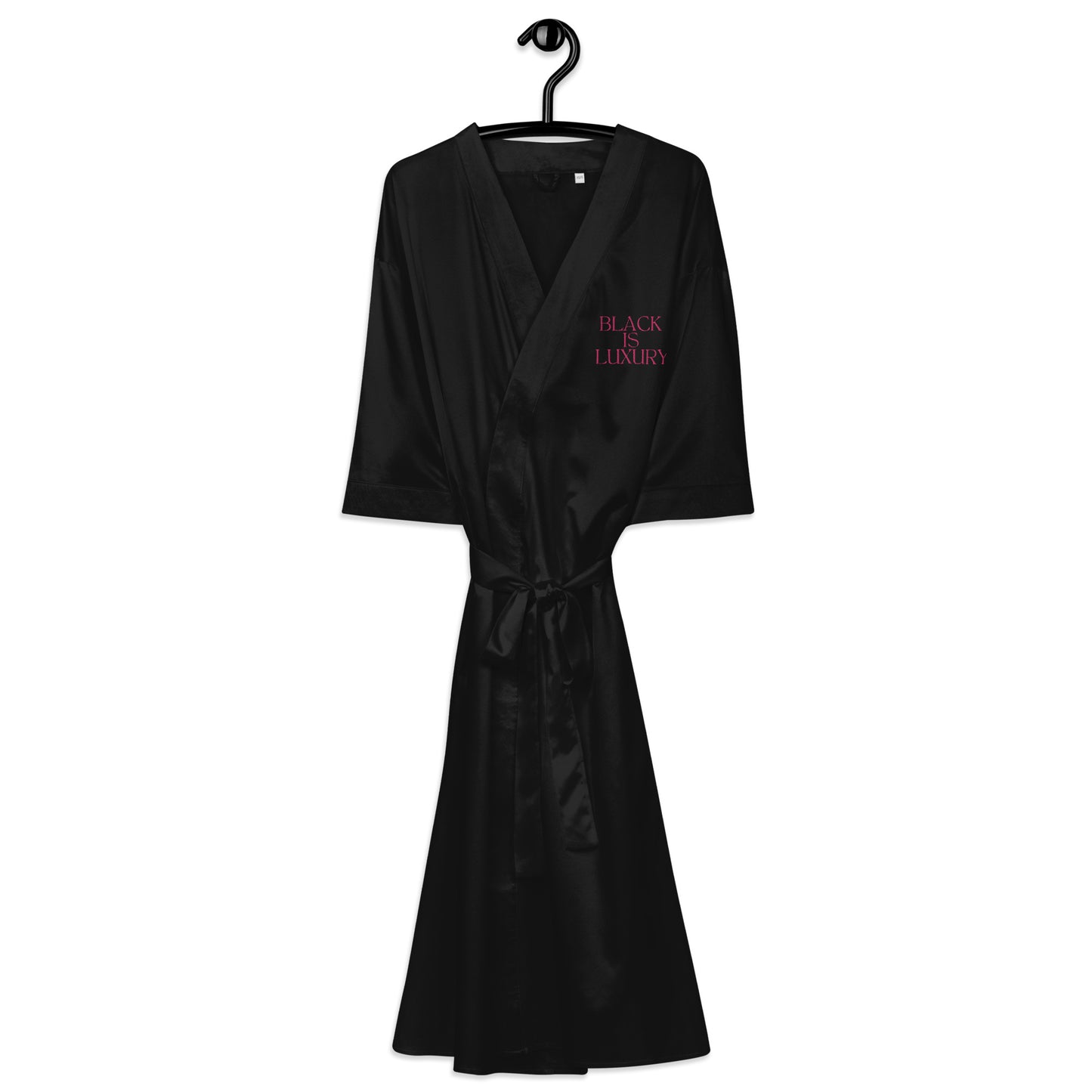 Black is Luxury Satin robe