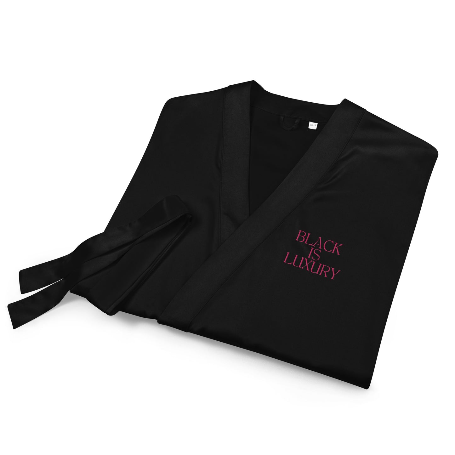 Black is Luxury Satin robe