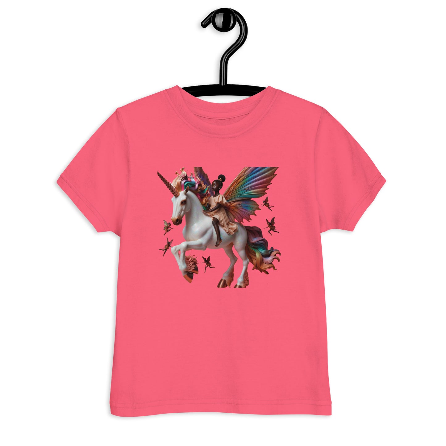 Melanin Dreams Unicorn Toddler jersey t-shirt