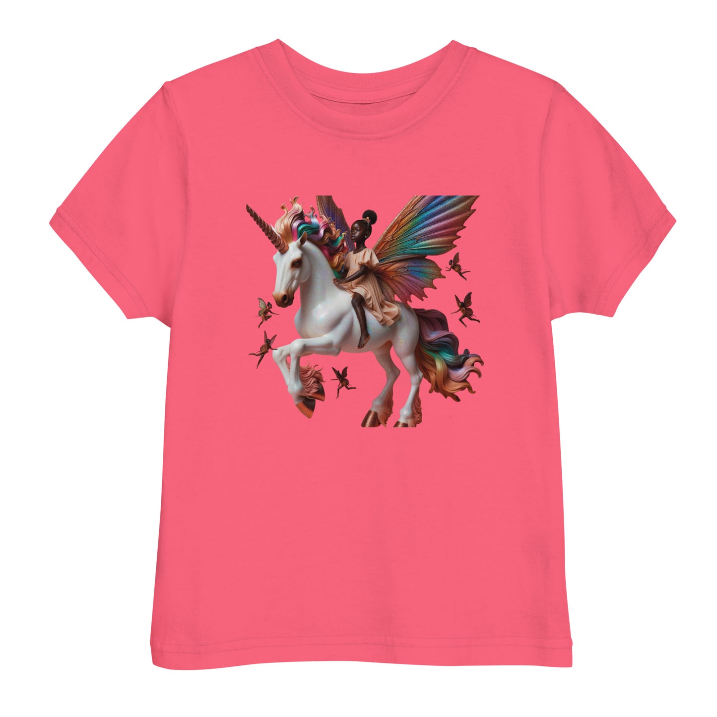 Melanin Dreams Unicorn Toddler jersey t-shirt