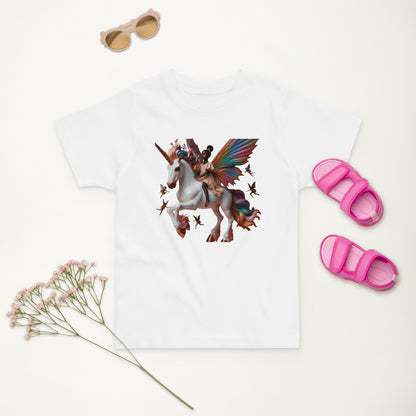 Melanin Dreams Unicorn Toddler jersey t-shirt