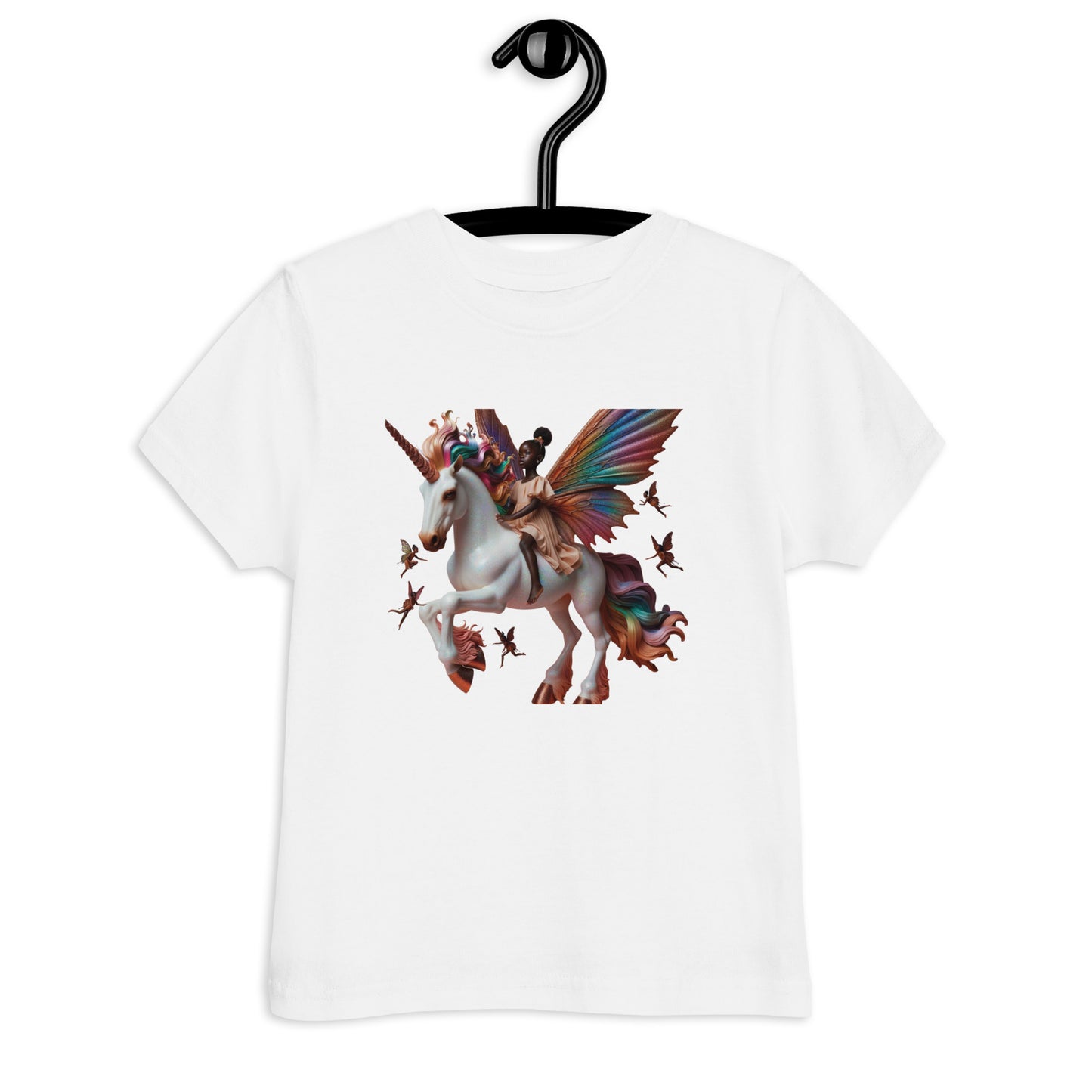 Melanin Dreams Unicorn Toddler jersey t-shirt