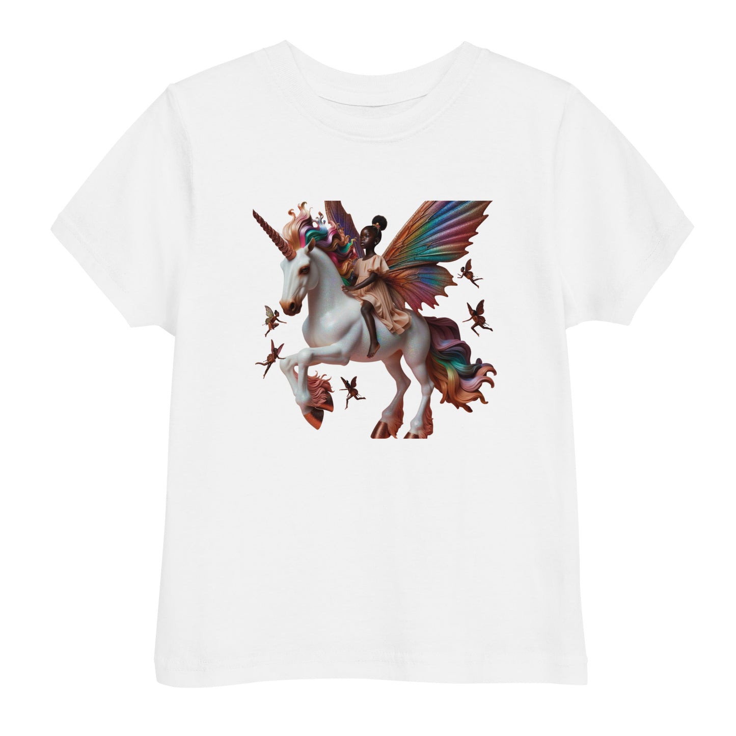 Melanin Dreams Unicorn Toddler jersey t-shirt