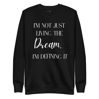 Defining Dreams Sweatshirt Black & Grey