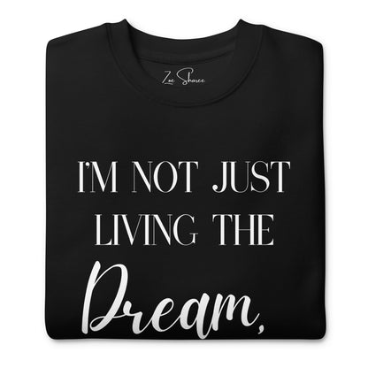 Defining Dreams Sweatshirt Black & Grey