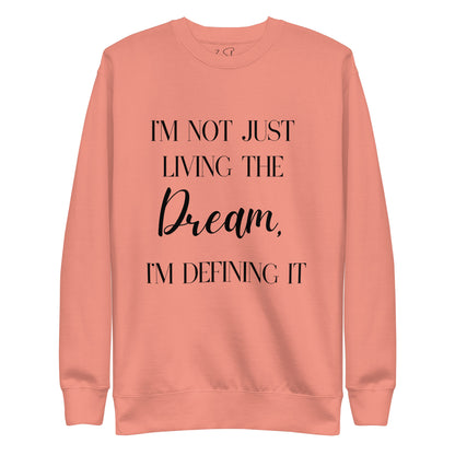 Defining Dreams Sweatshirt White & Rose