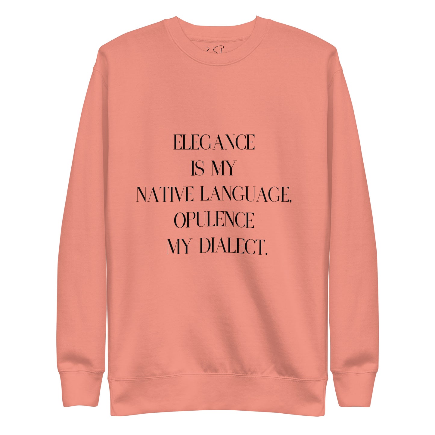 Elegance & Opulence Sweatshirt- White & Rose