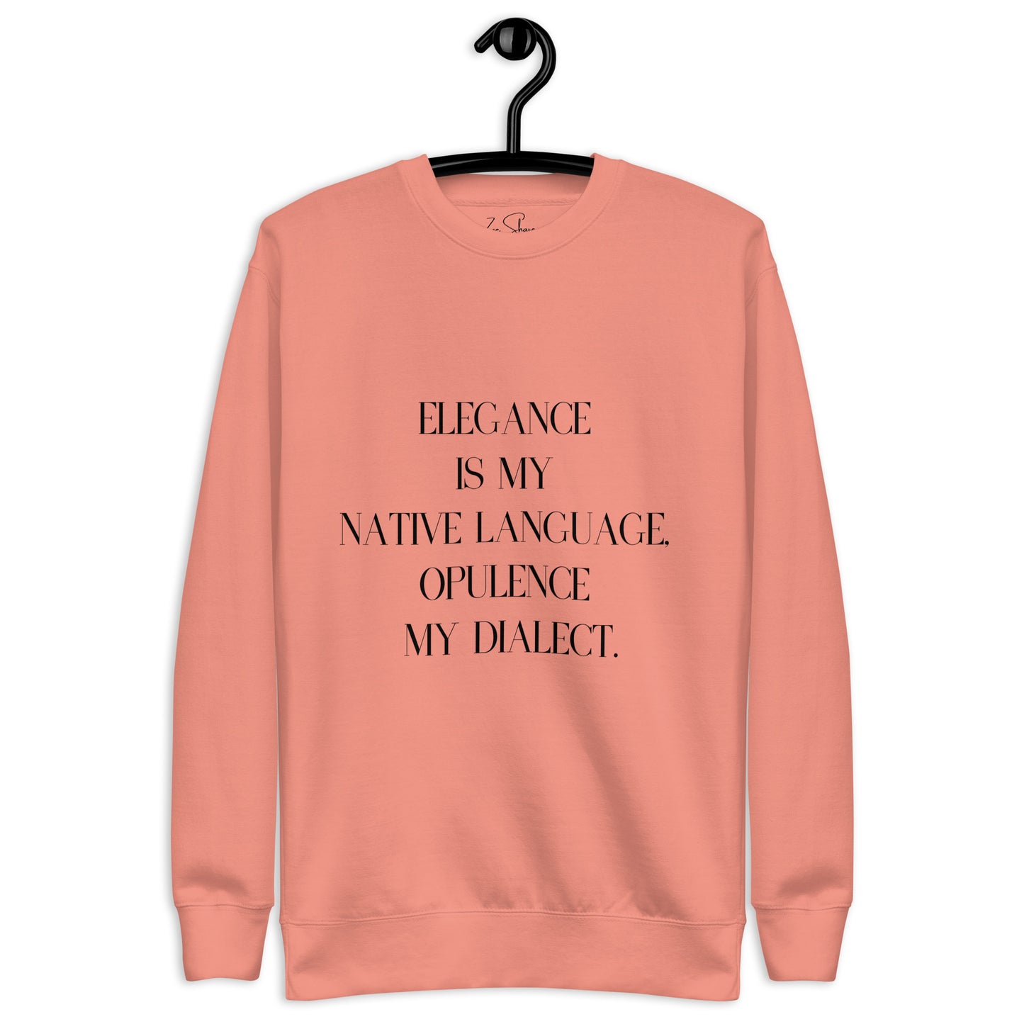 Elegance & Opulence Sweatshirt- White & Rose