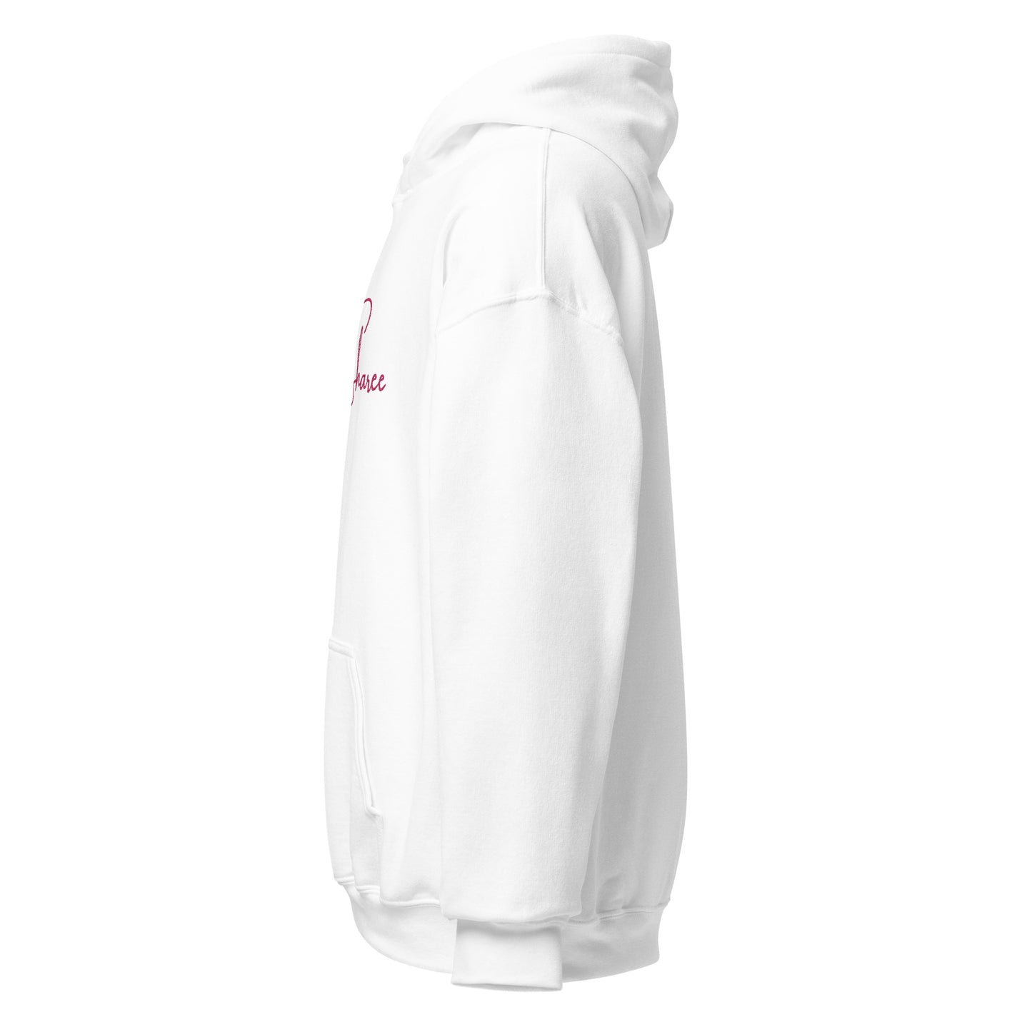 Zoe Sharee Embroidered Unisex Hoodie Pink